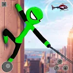 Flying Stickman Rope Hero icon