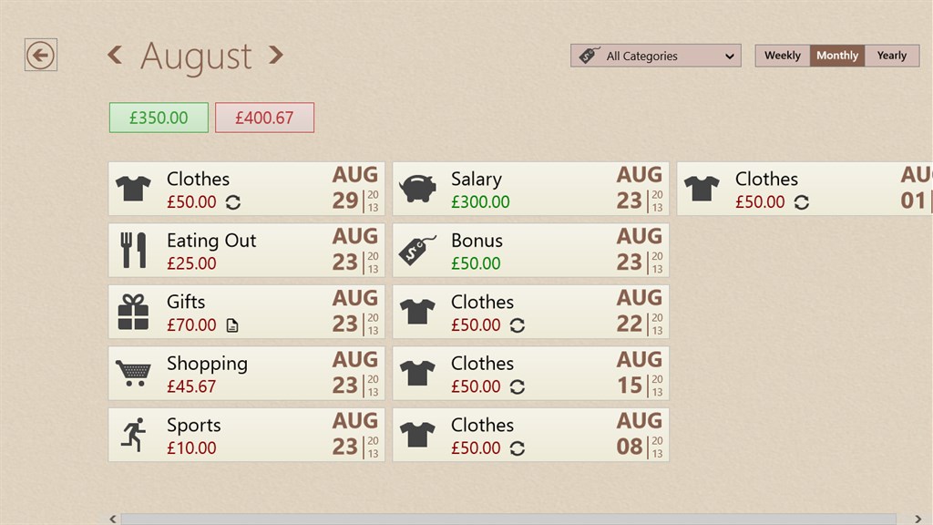 Spending Tracker ™ screenshot