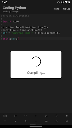 Coding Python screenshot