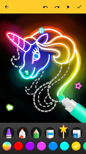 Learn to Draw Glow Cartoon screenshot