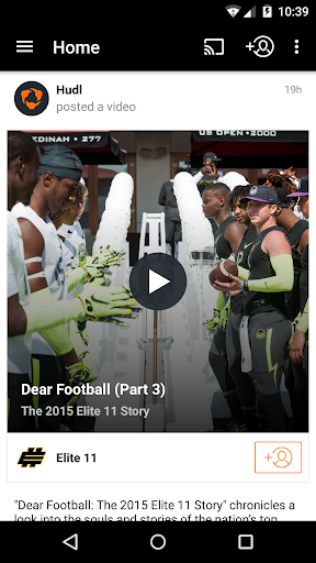 Hudl screenshot