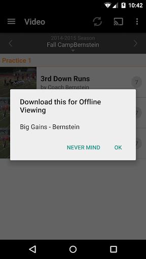 Hudl screenshot