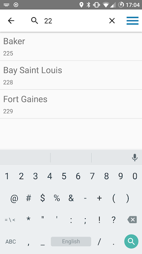 Area Code screenshot