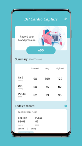 BP Cardio Capture screenshot