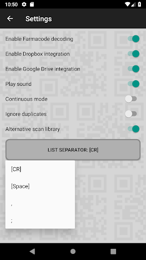 Bar-Code reader screenshot