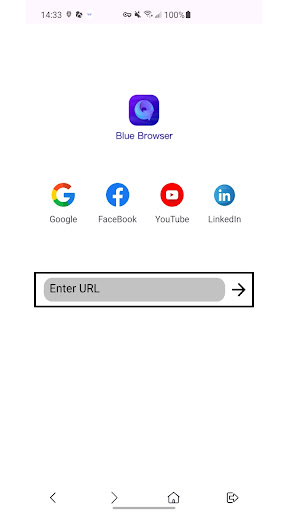Blue Browser screenshot