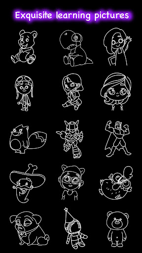 Learn to Draw Glow Cartoon screenshot