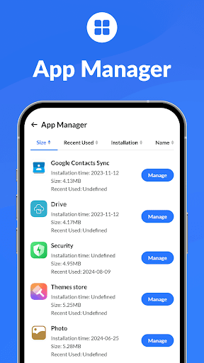 Phone Manager Home screenshot