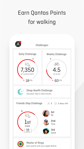 Qantas Wellbeing screenshot
