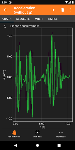 phyphox screenshot