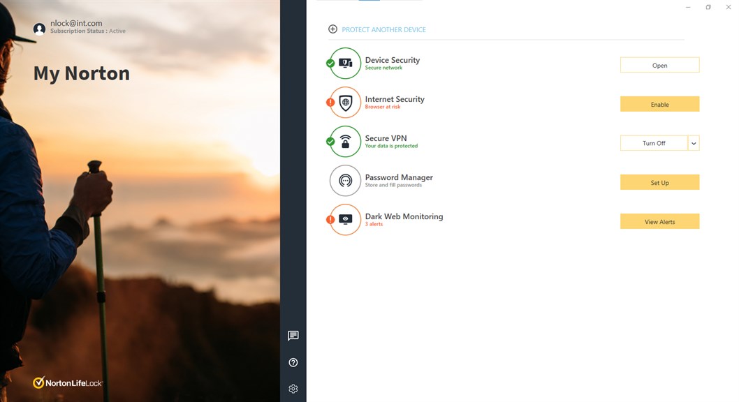 Norton Security Protection screenshot