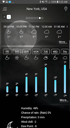 Weather app screenshot