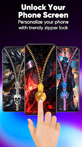 Zipper Lock Screen & Wallpaper screenshot