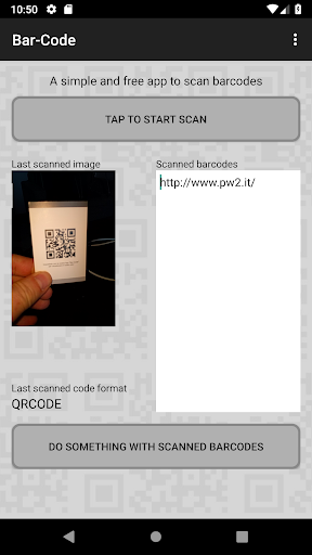 Bar-Code reader screenshot