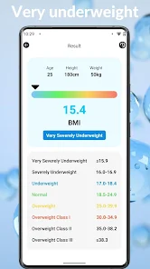 Body BMI screenshot