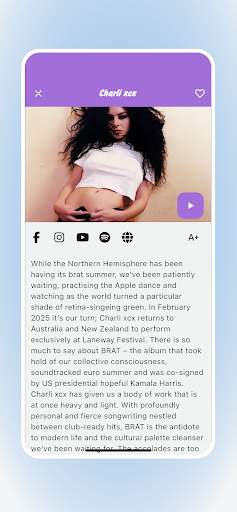 Laneway Festival screenshot