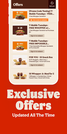 Burger King App screenshot