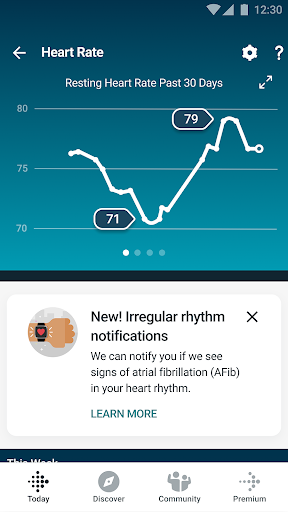 Fitbit screenshot
