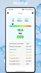 Body BMI screenshot