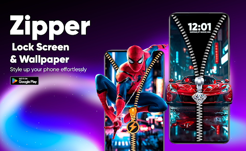 Zipper Lock Screen & Wallpaper_0
